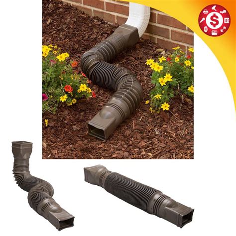 Since they are made from corrugated plastic they don't cost much, plus you can easily attach them yourself which will save you money since you won't have to hire a professional to do the job for you. Pin on Brown Downspout Extension Rain Gutter Drainage Pipe ...