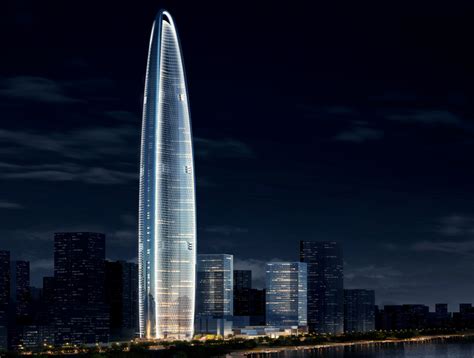 China s projected tallest building reduces height now. AS+GG's Aerodynamic Wuhan Greenland Center To Be World's 4th Tallest Building