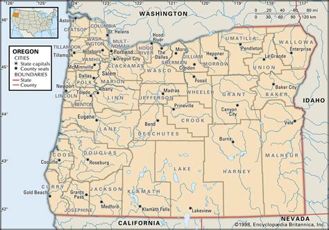 Free Printable Map Of Oregon Printable Map Of The United States