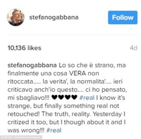 Stefano Gabbana Backtracks After Body Shaming Lady Gaga Daily Mail Online