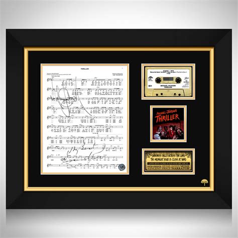 Michael Jackson Thriller Gold Cassette Limited Signature Edition