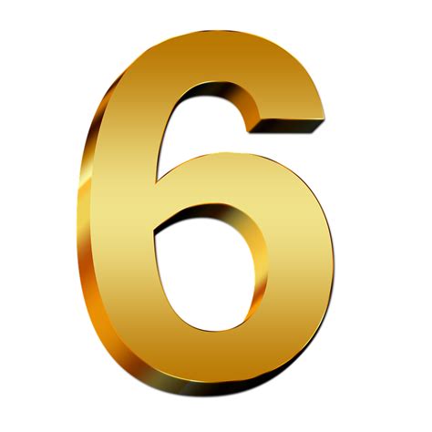 Free Illustration Pay Gold Six Number Digit 3d Free Image On