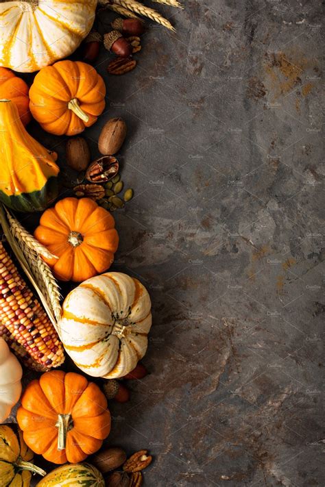 Fall Background With Pumpkins Containing Fall Frame And Background