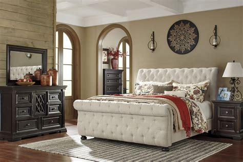 bedroom royal queen sleigh bed frame  elegant