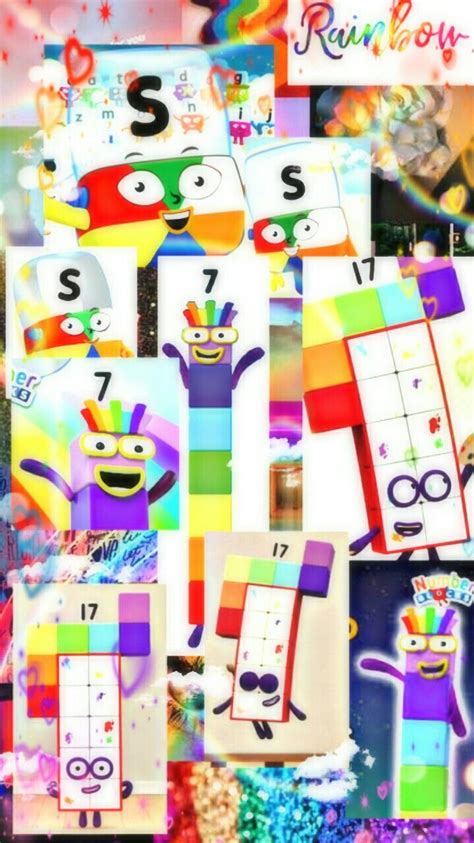Alphablocks S Numberblocks 7 And 17 Wallpaper In 2022 T Wrapping