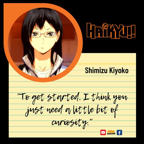 Anime qoutes manga quotes haikyuu funny haikyuu anime haikyuu fanart meaningful anime quotes fb quote anime life haikyuu characters. Shimizu Kiyoko | Haikyuu!! in 2020 | Fun sports, Sports ...