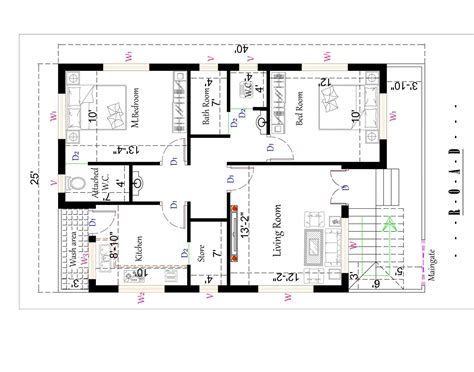 1000 Sq Ft House Plan Made By Our Expert Architects 2bhk House Plan 3d
