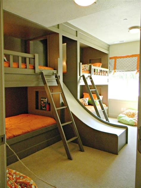 This rustic chevron bed plan utilizes reclaimed lumber as the primary building material. Diy Toddler Loft Bed With Slide - CondoInteriorDesign.com