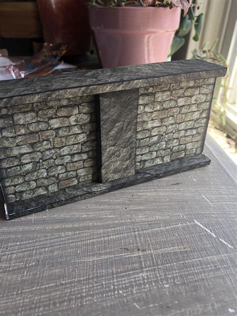 Just Finished A Prototype Papercraft Dungeon Wall And Pretty Happy With