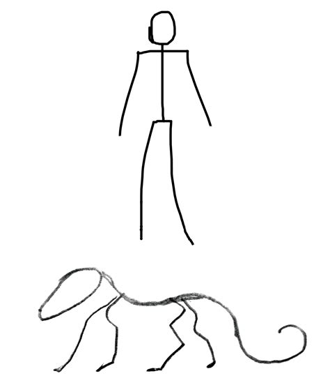 2 Stick Figures How To Draw Fantasy Creatures