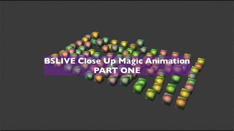 Bslive Close Up Magic Animation Part One Youtube