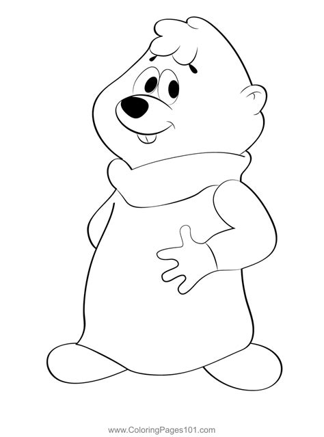 Cute Theodore Coloring Page For Kids Free Alvin And The Chipmunks