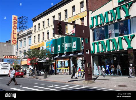 125th Street Harlem Manhattan New York City Usa Stock Photo Alamy