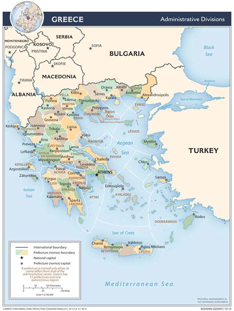 Landkarten Von Griechenland Maps Of Greece