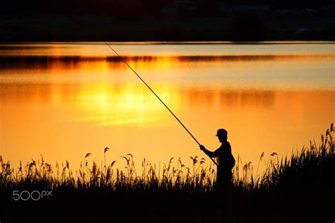 Fisherman Fishing At Sunset Sunset Sunset Pictures Fishing Trip