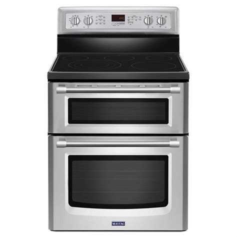 Maytag Met8820ds Gemini 67 Cu Ft Double Oven Electric Range W