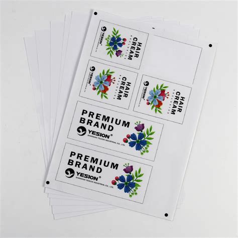 Inkjet Non Waterproof Transparent Pet Sticker Paper