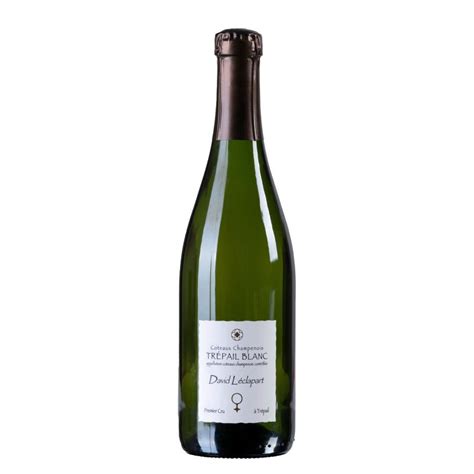 champagne david léclapart coteaux blanc trépail 2020 bouteille 75cl plus de bulles