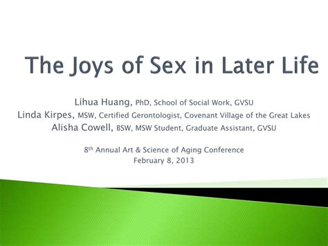 Ppt The Joys Of Sex In Later Life Powerpoint Presentation Free Download Id1481441