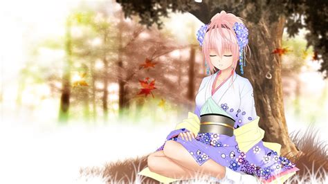 Épinglé Sur Girl Anime Kimono