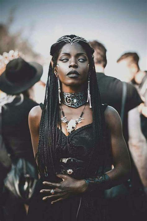 goth preistess afro punk character inspiration people