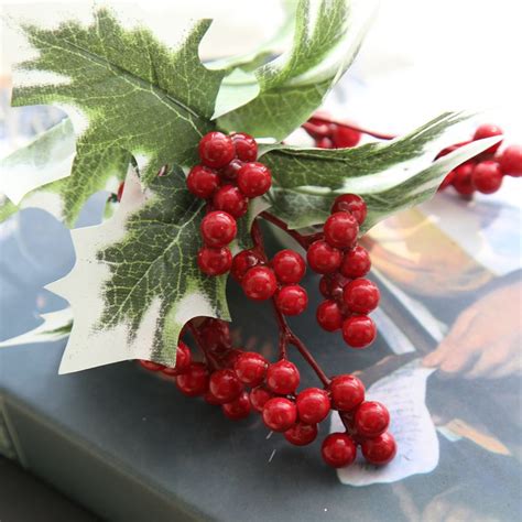 To enjoy fresh berries at their finest, they need a bit of extra care. Artificial Flower Christmas Berries Bean Paste Beans For ...