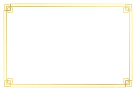 Simple Gold Line Certificate Border Certificate Border Gold Border