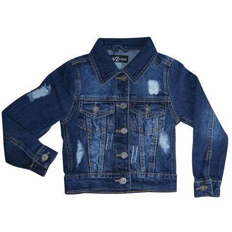 Kids Boys Denim Jacket Designer Ripped Jeans Fashion Jackets Coat Age 3