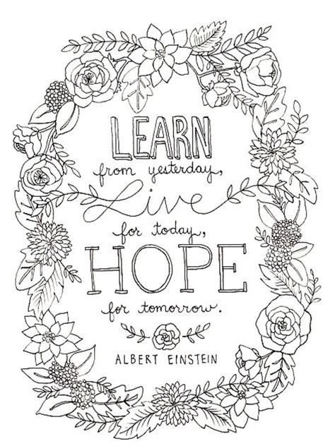 Quote Colouring Pages Free Printable 5  Quote coloring pages, Coloring