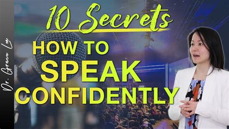 How To Speak With Confidence 10 Secrets To Speaking Confidently Youtube