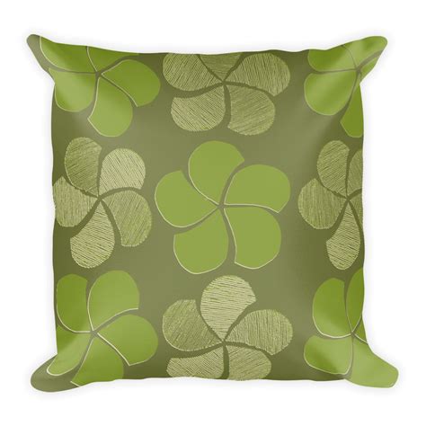 Green on Green Floral Throw Pillow | Throw pillows, Floral throw pillows, Pillows