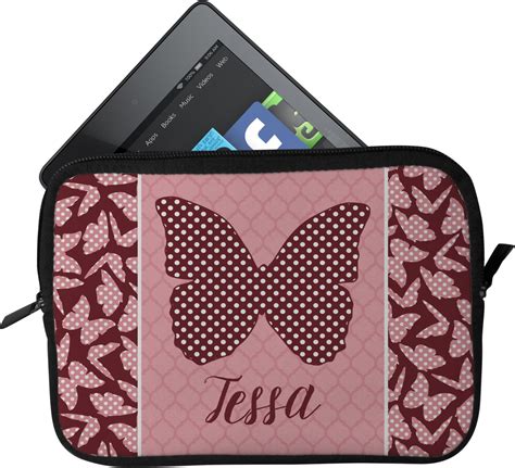 Custom Polka Dot Butterfly Tablet Case Sleeve Personalized