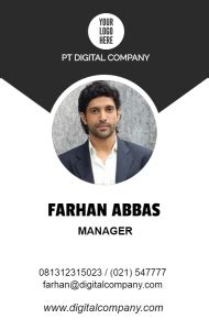 Desain ID Card Perusahaan Simple - desain id card | Kemasaja.com