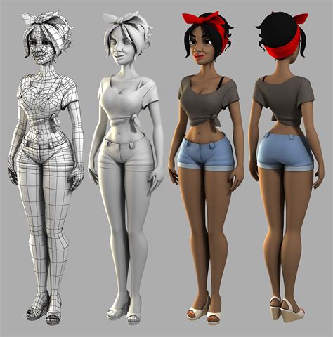 Ds Max Character Creation Character Modeling D Model Character