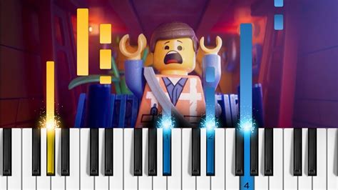 Everythings Not Awesome The Lego Movie 2 Easy Piano Tutorial Youtube