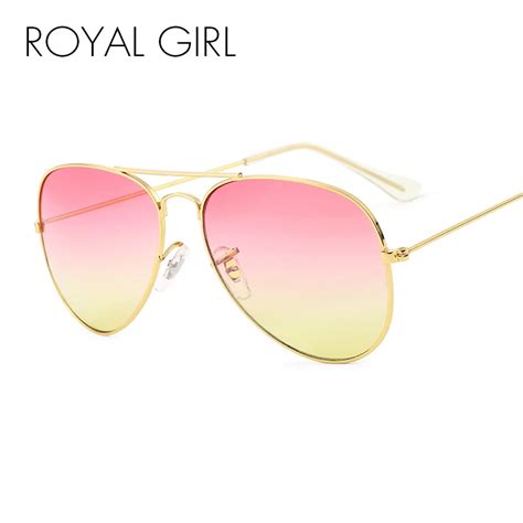 royal girl brand designer women sunglasses pilot sun glasses sea gradient shades men fashion