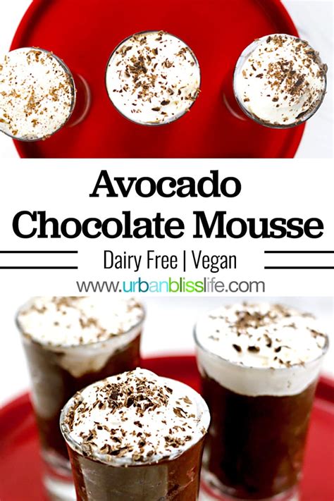 Add the chocolate in a slow steady stream with the motor running and blend until thick and creamy. Chocolate Mousse With Avocado - A Silky Dairy Free and ...