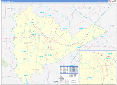 Sumter County Sc Digital Map Basic