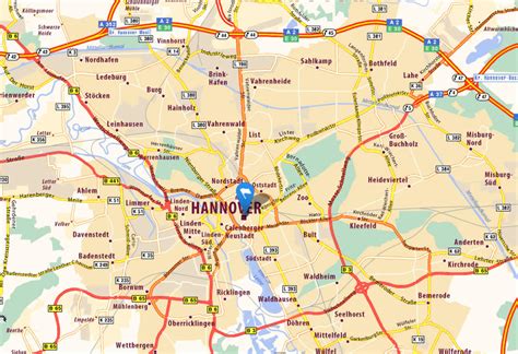 Hannover Map Germany