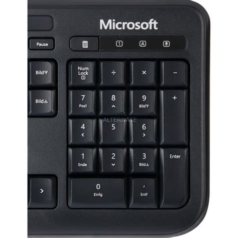 Microsoft Wired Keyboard 600 Tastatur Schwarz De Layout Rubberdome