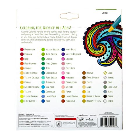 Crayola Colored Pencils 50 Count Pre Sharpened Non Toxic