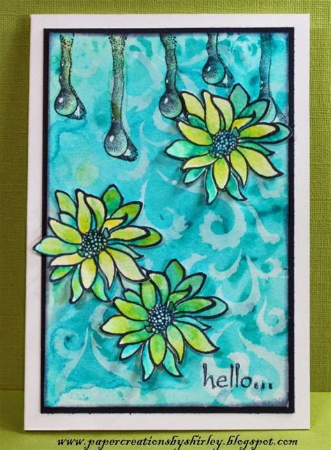 Paper Creations By Shirley New Stencils By Designs By Ryn Card
