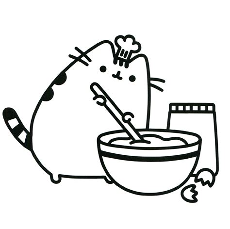 Pusheen Coloring Pages Printable | Educative Printable
