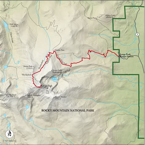 Rocky Mountain National Park Trail Map Photos Cantik