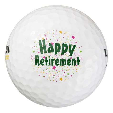 Happy Retirement Golf Balls Retirement Golf Balls Golf