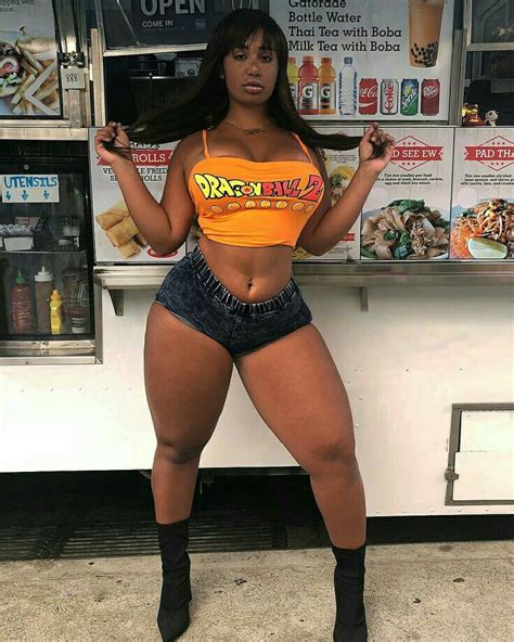 Goku Real Thick Body Black Timberlands My Kind Of Woman Beauty