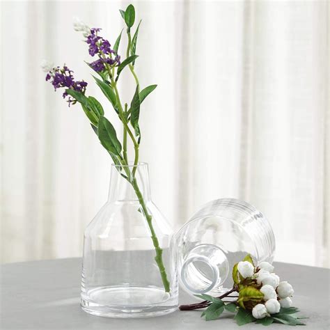 Amazon Efavormart Pack Tapered Neck Clear Glass Flower Vase