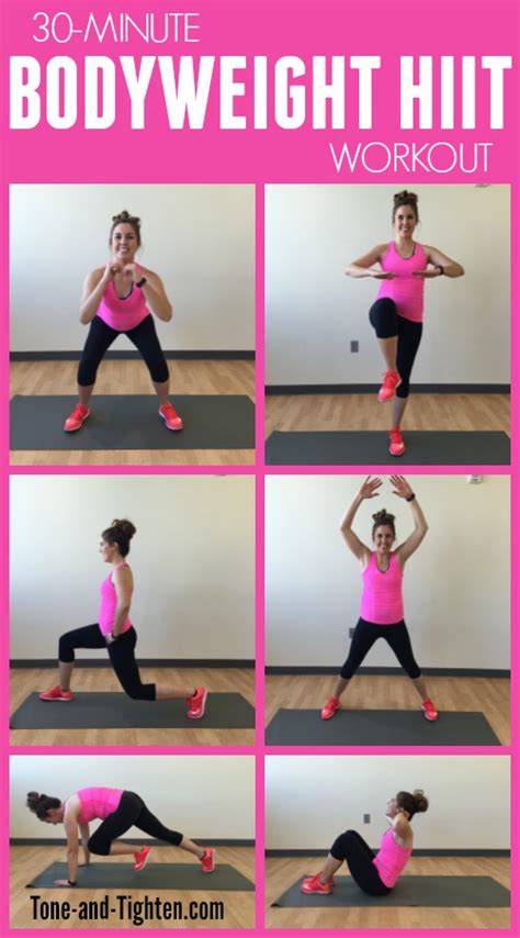 30 Minute Total Body Hiit Workout Tone And Tighten