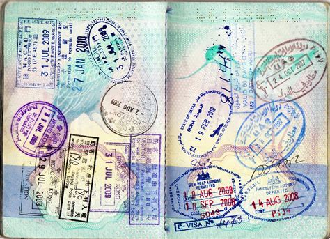 Passport Page With Stamps Macau Stamps 31 July 2009 Hong … Flickr