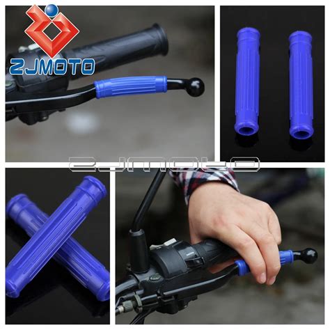 Universal Blue Pro Grip Motorcycle Brake Clutch Lever Sleeve Grip Cover